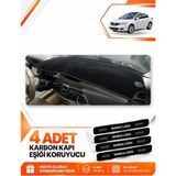 E-BİZ Renault Latıtude (2010-2015) Uyumlu Torpido Koruma Koruyucu Kılıfı Halısı Örtü Göğüs - Siyah - RE034 - RENAULT LATITUDE (2010-2015)