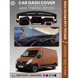 E-BİZ Renault Master 3 (2010-2021) Torpido Örtüsü Ön Göğüs Koruma Torpido Koruma Araca Özel Tam Uyum - Kahverengi