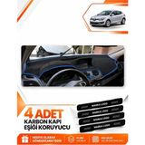 E-BİZ Renault Megane 3 Büyük Ekran (2008-2015) Uyumlu Ön Torpido Koruma Kılıfı Örtüsü - Siyah-Mavi - RE023 - Siyah - Mavi