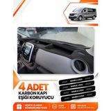 E-BİZ Renault Trafıc Kapaksız (2015-2022) Uyumlu Torpido Koruma Kılıfı Halısı Örtü - Siyah - RE047 - RENAULT TRAFIC KAPAKSIZ (2015-2022)
