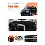 e-biz SSANGYONG KYRON (2005-2012) Uyumlu Torpido Koruma Örtüsü Oto Kılıfı - Siyah - SS001