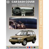 E-BİZ Subaru Forester (1997-2002) Torpido Örtüsü Ön Göğüs Halı Torpido Koruma Tam Uyum Kaymaz Uv Koruma - Siyah - Bej