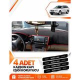 E-BİZ Subaru Outback (2003-2009) Uyumlu Ön Torpido Koruma Kılıfı Halısı Örtüsü - Siyah-Kırmızı - SU005 - Siyah - Kırmızı