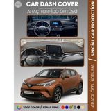 E-BİZ Toyota C-Hr (2016-2022) Torpido Örtüsü Ön Göğüs Koruma Araca Özel Çatlamayı Önler Kaymaz Kolay Montaj - Kahverengi