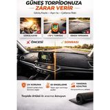 E-BİZ Toyota C-Hr (2016+) Uyumlu Torpido Koruma Örtüsü Oto Kılıfı Siyah - Kırmızı
