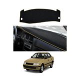 e-biz Toyota Carina-Corona T190 Airbagsiz (1991-1997) Uyumlu Torpido Koruma Örtüsü Oto Kılıfı Siyah - Bej