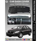 E-BİZ Toyota Corolla E140 (2007-2013) Torpido Örtüsü Ön Göğüs Koruma Araca Özel Çatlamayı Önler Kaymaz - Siyah