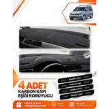 E-BİZ Volkswagen Caddy (2015-2021) Uyumlu Torpido Koruma Koruyucu Kılıfı Halısı Örtü Göğüs - Siyah - VW003