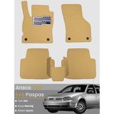 E-BİZ Volkswagen Golf 4 (1997-2004) Uyumlu Eva Paspas Tam Set–oto Paspas,araca Özel,su Geçirmez - Bej