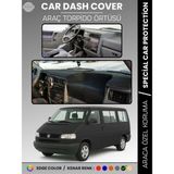 E-BİZ Volkswagen Transporter T4 (1990-2003) Torpido Örtüsü Ön Göğüs Koruma Torpido Koruma Tam Uyum Kaymaz - Siyah