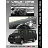 E-BİZ Volkswagen Transporter T5 (2003-2016) Torpido Örtüsü Ön Göğüs Koruma Torpido Koruma Tam Uyum - Siyah