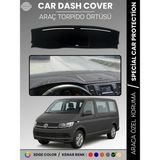 E-BİZ Volkswagen Transporter T6 Kapaklı Model (2015-2020) Torpido Örtüsü Ön Göğüs Koruma Torpido Koruma - Siyah