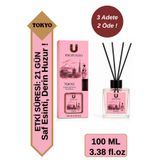 e-Bizz Store Sakura Kiraz Çiçeği Bambu Çubuklu Oda Kokusu 100 ml | Kiraz Çiçeği & Bahar Ferahlığı - Japon Esintisi