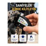 E BULURUM 110 dB Alarm Disk Kilidi Motosiklet Scooter Bisiklet Güvenlik Yeni Nesil GYM07334496