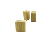 E BULURUM 4.5X5CM--Y:9CM 2PCS Mıknatıslı İkiz Ahşap Bambu Baharatlık - Tuzluk GYM09113617