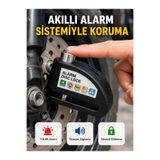 E BULURUM Alarm Sensörlü Disk Kilidi Motosiklet Scooter Bisiklet Güvenlik Yeni Nesil GYM45177610