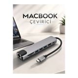 E BULURUM Çevirici Dönüştürücü Adaptör Macbook 3 In 1 Type-C To Hdmı USB 3.0 GYM23071360