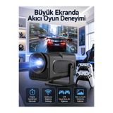 E BULURUM Çift Kollu Game Box Projeksiyon Cihazı Kumandalı Android Tv Dahili Hoparlör GYM32367152