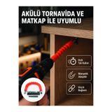 E BULURUM Esnek Bits Uç Seti 12 Parça Manyetik Adaptörlü Matkap Tornavida Aksesuarı GYM22687059
