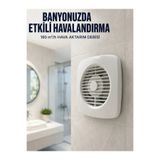 E BULURUM Ev Tipi Dekoratif Aspiratör 16 W 180 m³/h Banyo Mutfak WC Havalandırma Çözümü GYM13281396