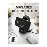 E BULURUM Kablosuz Şarjlı Dijital Masa Saati – 3 Parlaklık Seviyeli LED, Hızlı Şarj Yeni Nesil GYM81588624