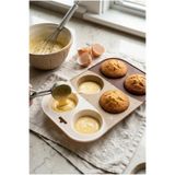 E BULURUM Kahve Rengi 6’lı Silikon Kek Ve Çikolata Kalıbı & Muffin Kabı Pişirme Gereci 16x25 cm GYM07925112