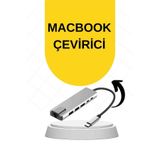 E BULURUM Macbook Pro/air Uyumlu USB Type-C 8 In 1 Hub Dönüştürücü Çevirici Çoklayıcı USB Hdmı Micro Sd 8 Giri GYM22542075