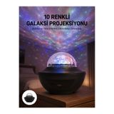 E BULURUM Masa ve Gece Lambası Renkli Projektör Işıklı Disko Topu Bluetooth Hoparlör GYM53595498