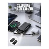 E BULURUM Powerbank 20.000 Mah Dijital Göstergeli LCD Ekran Uzun Pil Ömrü Yeni Nesil GYM56636326