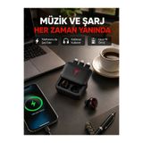 E BULURUM Powerbank Özellikli Bluetooth Kablosuz Kulaklık – Dokunmatik Kontrol, Uzun Pil Ömrü, Ergonok Tasarım GYM99717689