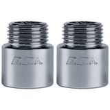 E.C.A 102134015 2 Adet 1x2 2 cm Krom Uzatma Musluk