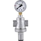 E.C.A 1/2" Basınç Düşürücü Valf Manometreli Pistonlu 602111005