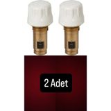 E.c.a 602120624 Termostatik Radyatör Petek Vanası Içi Ventil 41.3mm 2'li (Kompakt Tip Panel Radyatörler Için)
