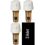 E.c.a 602120624 Termostatik Radyatör Petek Vanası Içi Ventil 41.3mm 3'lü (Kompakt Tip Panel Radyatörler Için)