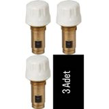 E.C.A CNK Termostatik Radyatör Petek Vanası Ventili 41.3mm 3'LÜ (Kompakt Tip Panel Radyatörler İçin)