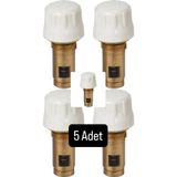 E.C.A CNK Termostatik Radyatör Petek Vanası Ventili 41.3mm 5'Lİ (Kompakt Tip Panel Radyatörler İçin)