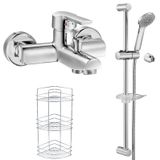E.C.A Delta 346 023 3'lü Spil Üst Metal Banyo Bataryası