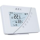 E.C.A Eca Poly Touch 400W Kablosuz Oda Termostatı Beyaz Dijital Kontrol Paneli ile Yüksek Performans - 1