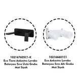 E.C.A. Eca Tiera Ankastre Lavabo Bataryası Mat Siyah Set (102167605c1-k+102166601c1)