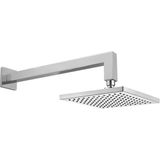 E.C.A Eca Tiera Kare Duvardan Duş Başlığı 200X200 mm - 102145031- - Krom