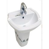 E.c.a Serel Çocuk Yarım Ayak Köpek Dekor (Sadece Lavabo Ayağı) - Beyaz - RENK