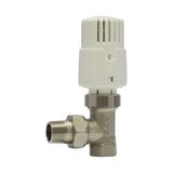 E.C.A. TRV4 1/2" Köşe Tip Termostatik Radyatör Vanası Valfi - 602120755