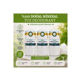 E-DOĞAL MARKET DOĞAL KAYA TUZU Doğal Kristal Tuz İçeren Roll-on Stick 60gr (Tuz Taşı) 3'lü