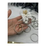 E Elmas 4 cm Nikah Şekeri Halka Hediyelik Demir 20 adet(sadece halka demir)