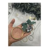 E Elmas 6 Cm Nikah Şekeri Hediyelik Halka Demir 50 Adet Gold(SADECE HALKA)