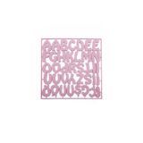 E Elmas Keçeden Harf 3cm - Pembe