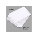 e Erta 35x50 Cm Beyaz Renkli Mukavva Karton 10 Adet Fon Kartonu Sert Renkli Karton