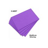 e Erta 35x50 Cm Mor Renkli Mukavva Karton 5 Adet Fon Kartonu Sert Renkli Karton