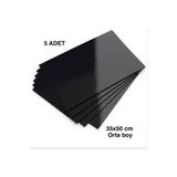 e Erta 35x50 Cm Siyah Renkli Mukavva Karton 5 Adet Fon Kartonu Sert Renkli Karton