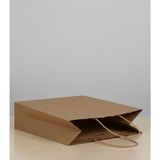 e ERTA Burgu Saplı Kraft Çanta 25X31 cm 20 Adet Hediye Poşeti , Hediye Paketi , Kraft Kağıt Çanta - 25 x 31 cm